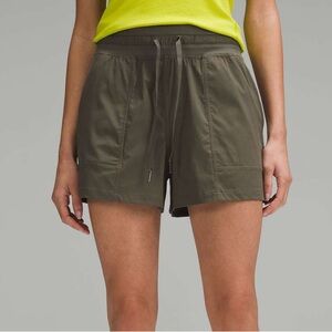 Lululemon Dance Studio High-Rise Shorts 3.5" Length Army Green Athletic